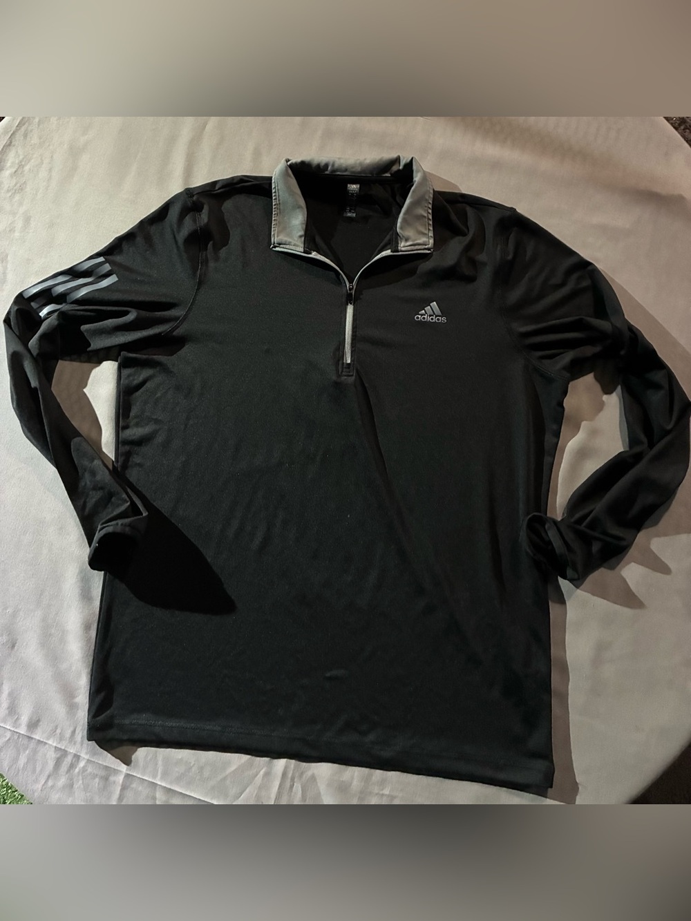adidas Black Golf Quarter-Zip Pullover